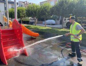 Darıca’da Parklara Hijyenik Dokunuş