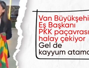 Dem Partili Van Belediyesi Eş Başkanı Neslihan Şedal, Pkk Paçavrasıyla Halay Çekti