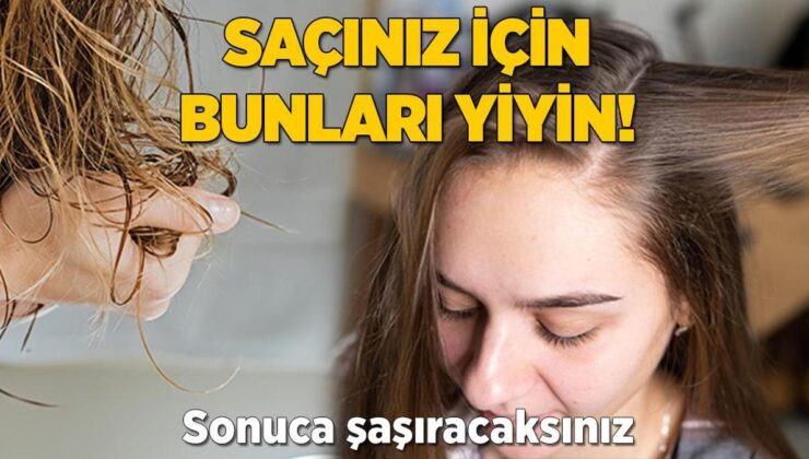 Dolgun Saçlara Kavuşmak İçin Bunları Yiyin! Saç Derisini Sağlıklı Tutuyor, Sonuç Efsane