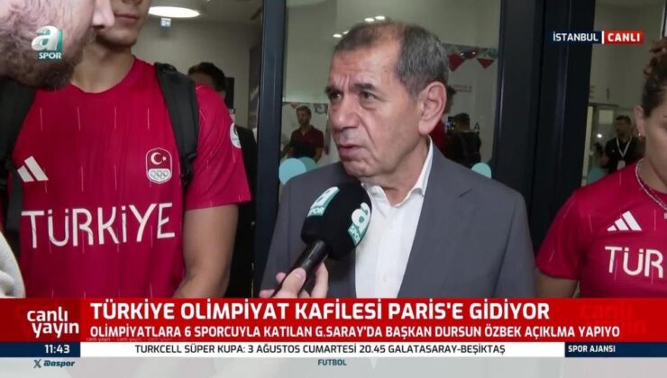 Dursun Özbek’ten, Paris’te Mücadele Edecek Atletlere Destek