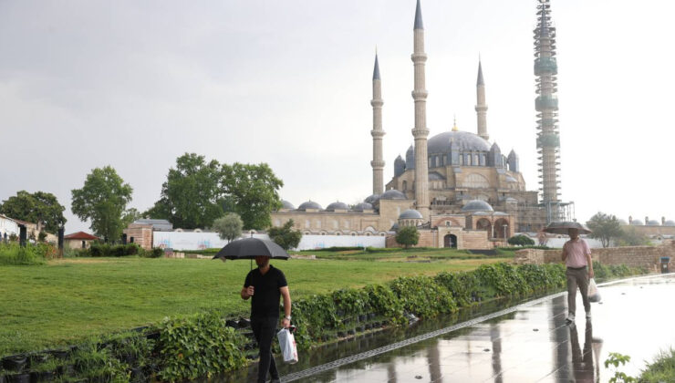 Edirne’de Sağanak Etkili Oldu