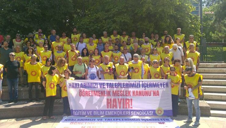 Eğitim-Sen’in Eylem Nöbeti 10. Gününde; Gerici, Irkçı Eğitime Hayır; Yasa Yapılacaksa Öğretmenlerle Yapılmalı