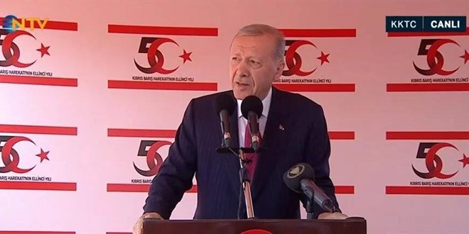 Erdoğan: Anavatan Türkiye ve KKTC Olarak Sırt Sırtayız