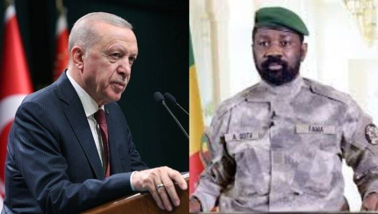 Erdoğan, Mali Devlet Başkanı Assimi Goita ile Telefonda Görüştü