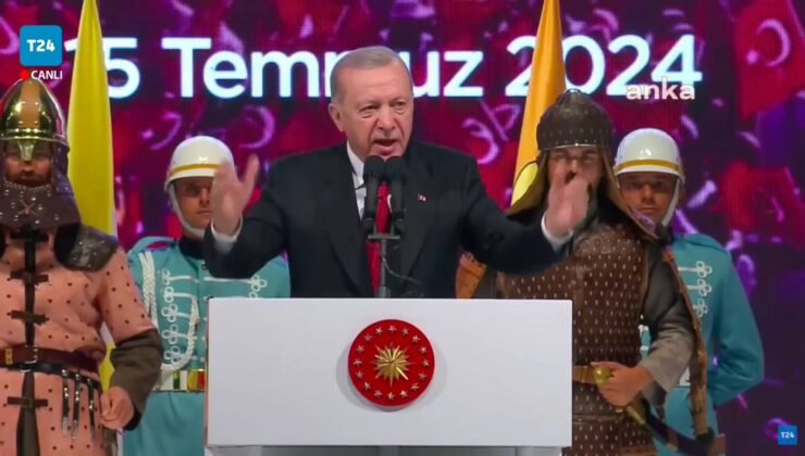 Erdoğan’dan 15 Temmuz Anma Merasiminde Sert Çıkış: Her Millette Vatanını Çok Sevenler Gibi Ruhlarını 1 Dolara Satacak Kadar Ucuzlaşanlar da Olabilir