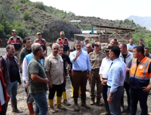 Erzurum’da Sel Felaketinden Etkilenen Bölgelerin Değerlendirmesi Yapıldı