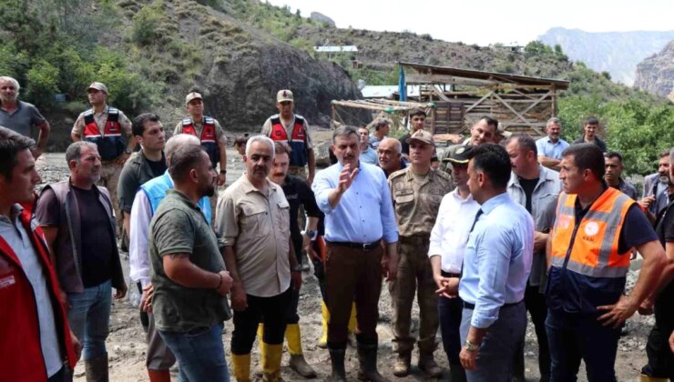 Erzurum’da Sel Felaketinden Etkilenen Bölgelerin Değerlendirmesi Yapıldı