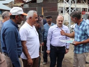 Erzurum’da Sel Felaketinin Yaraları Sarılıyor