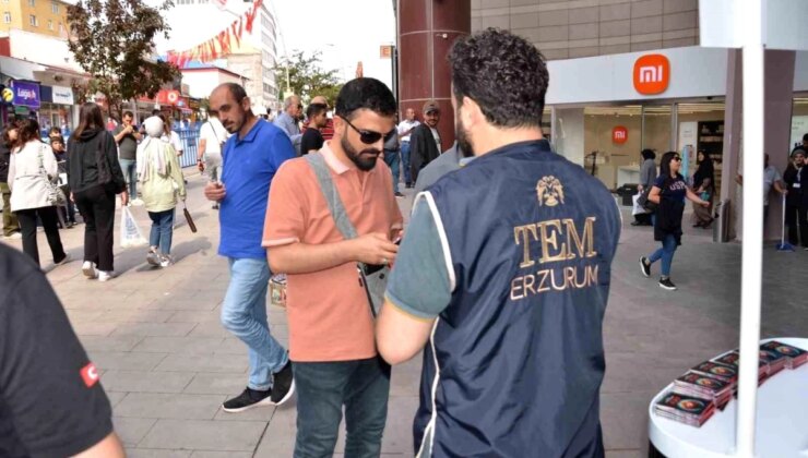 Erzurum’da Terörle Mücadelede Bilgilendirme Standı Açıldı