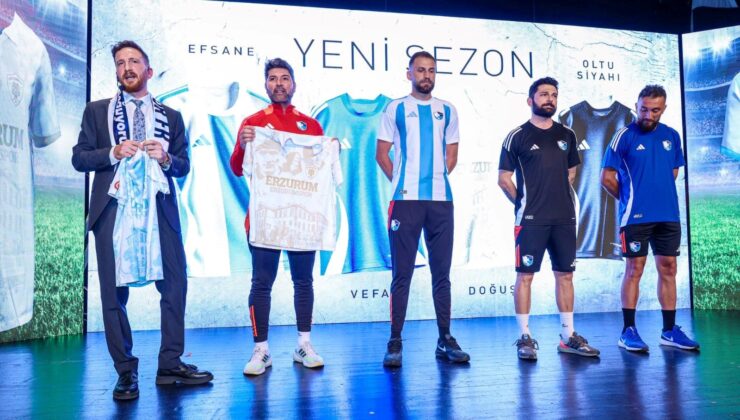 Erzurumspor’dan Yeni Döneme Özel Atatürk, Nene Hatun ve İbrahim Erkal’lı Özel Forma