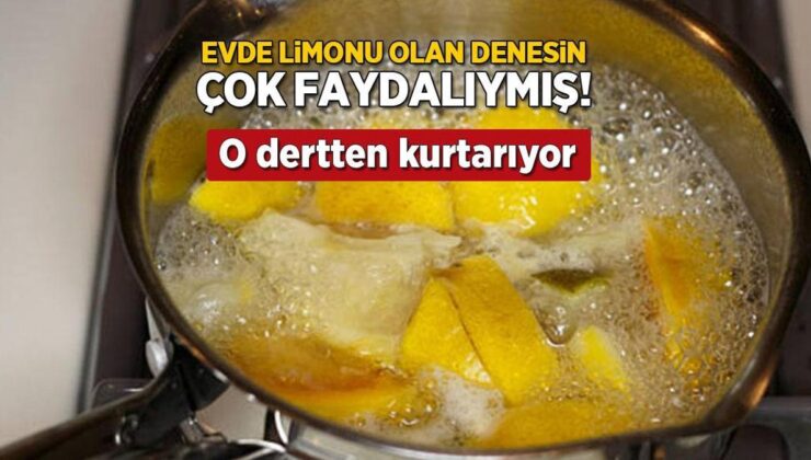 Evde Limonu Olan Çabucak Denesin! Kaynatıp Suyunu İçenler Bu Kaygıdan Kurtuluyor