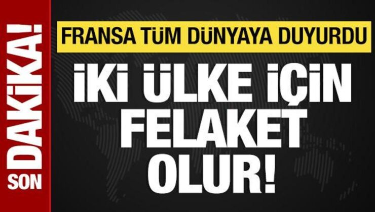 Fransa’dan İsrail-Lübnan Açıklaması: Felaket Olur