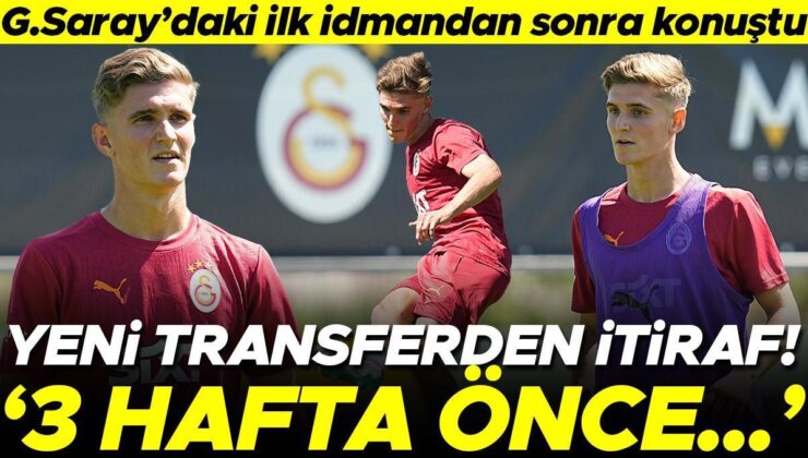 Galatasaray ile İlk Antrenmanına Çıkan Elias Jelert Konuştu! Transfer İtirafı: 3 Hafta Önce…