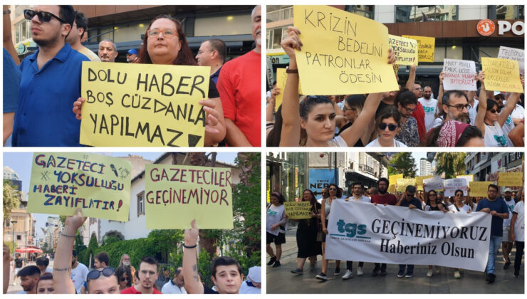 Gazeteciler İzmir’de Sokağa Çıktı: ‘Geçinemiyoruz, Haberiniz Olsun’