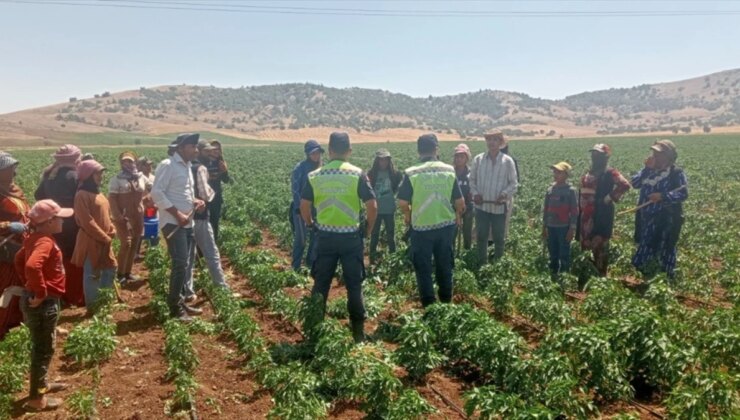 Gaziantep’te Mevsimlik Tarım Personellerine Trafik Eğitimi Verildi