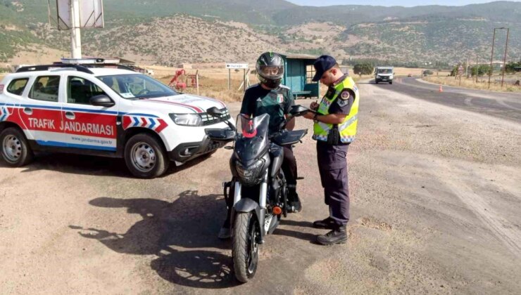 Gaziantep’te Motosiklet Şoförlerine Denetim Yapıldı