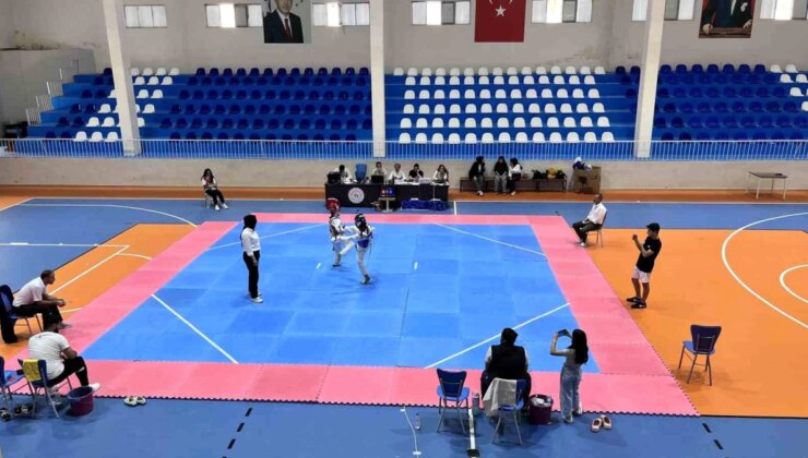 Hacılar Spor Salonu, Kayseri Minikler Taekwondo İl Şampiyonası’na Ev Sahipliği Yaptı