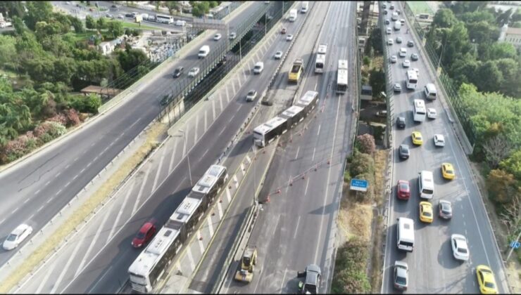 Haliç Köprüsü’nde Asfalt Yenileme Çalışması Başladı: Trafik Yoğunluğu Oluştu