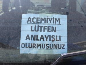 Hatay’da Trafik Korkusunu Bu Kelamla Yendi: Acemiyim Lütfen Anlayışlı Olur Musunuz