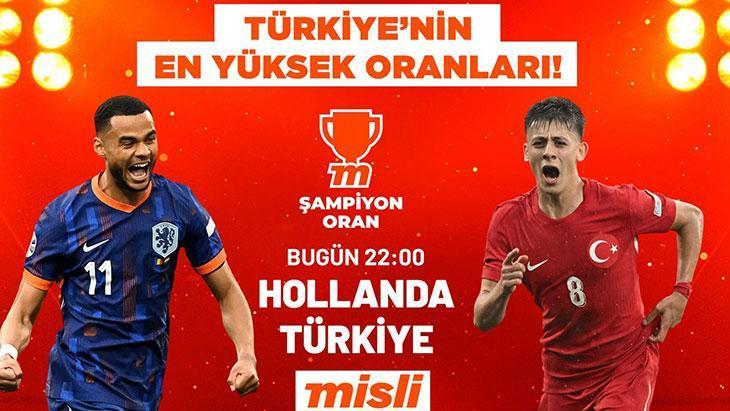 Hollanda Karşısında Yarı Final Yolunda Türkiye’nin En Yüksek Oranlar Yine Misli’de!