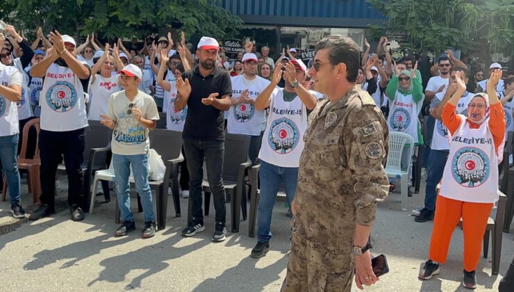 Iğdır Belediyesi’ndeki Çalışanların Eylemi Sürüyor