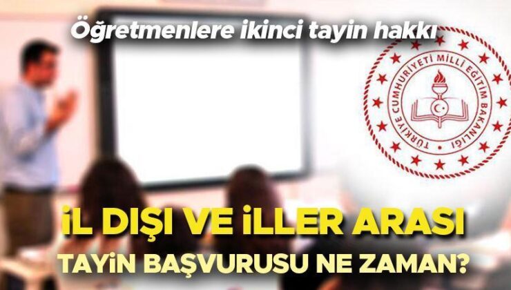 İl İçi ve İl Dışı Öğretmen Atama Takvimi 2024 | Öğretmenlerin 2. Yer Değiştirme (İl İçi ve İl Dışı Tayin) Atama Başvuruları Ne Zaman? Bakan Tekin’den İkinci Atama Tayin Duyurusu!