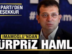 İmamoğlu’ndan Sürpriz Hamle! Ak Parti’den Teşekkür