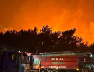 İzmir’deki Yangın Yerleşim Yerlerine Yaklaştı: Tahliye Başladı!