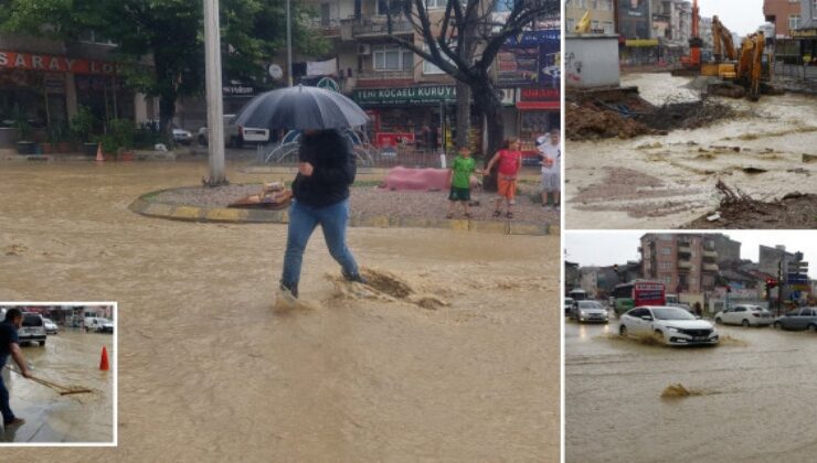 İzmit Göle Döndü Cadde ve Sokaklar Felç Oldu!