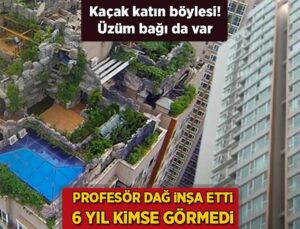 Kaçak Katın Böylesi! Profesör ‘Dağ’ İnşa Etti, 6 Yıl Kimse Görmedi: Üzüm Bağı da Var