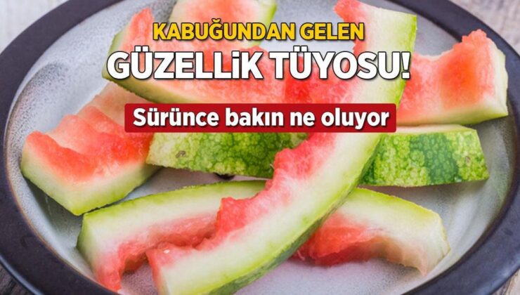 Karpuz Kabuğundan Gelen Güzellik! Dondurup Yüze Sürünce Bakın Nasıl Değiştiriyor