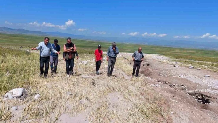 Kars’ta Sağanak Yağmur ve Dolu Tarım Topraklarına Zarar Verdi