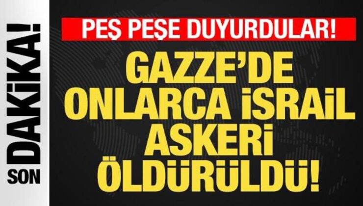 Kassam ve İslami Cihad Son Dakika Duyurdu! Gazze’de Onlarca İsrail Askeri Öldürüldü