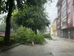 Kastamonu’da Kuvvetli Sağanak Hayatı Olumsuz Etkiledi