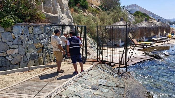 Kaymakam Talimat Verdi Bodrum’daki Kıyıya Yapılan O Kapı Kaldırıldı