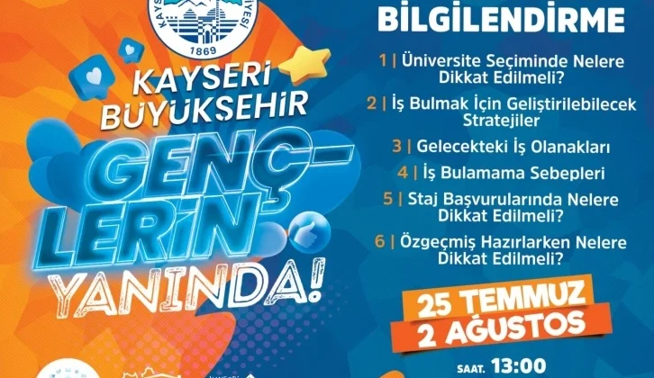 Kayseri Büyükşehir’den ‘Büyükşehir Gençlerin Yanında’ Konferansı