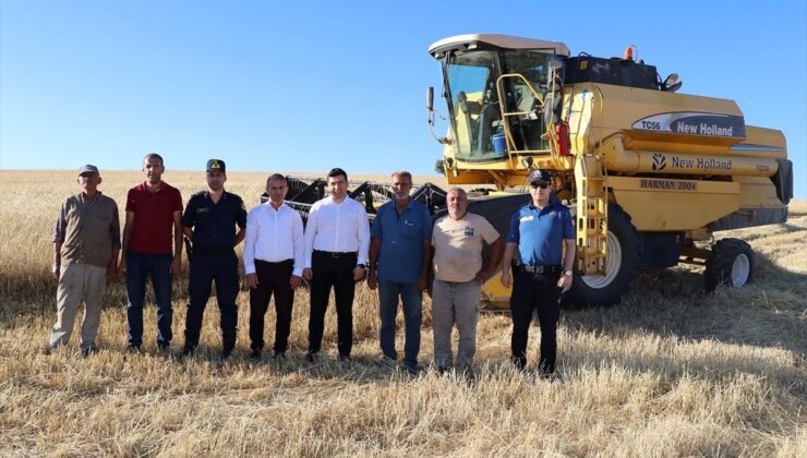 Keban Kaymakamı Furkan Atalık, İlçede Buğday Hasadına Katıldı