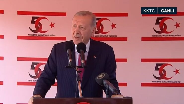 KKTC’de 50’nci Yıl Coşkusu | Cumhurbaşkanı Erdoğan Merasimde Konuşuyor: Müzakereye ve Çözüme Hazırız