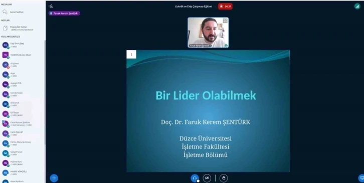 Liderlik ve Ekip Çalışması Eğitimi Yapıldı