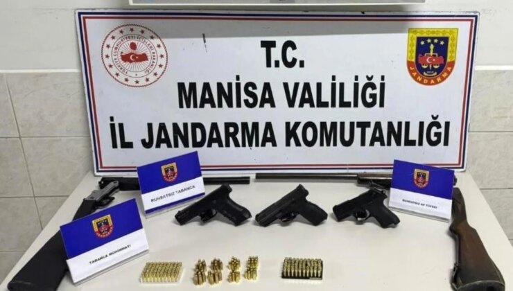 Manisa Akhisar’da Ruhsatsız Silah Operasyonu: 3 Tabanca ve 2 Tüfek Ele Geçirildi