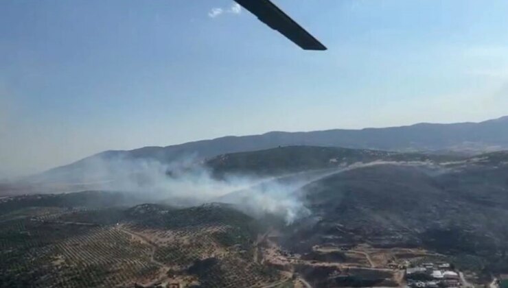 Manisa Gölmarmara’da Maki Yangını