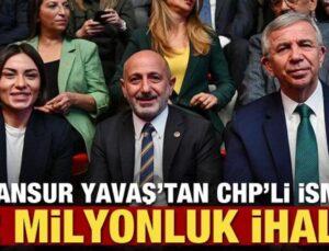 Mansur Yavaş’tan CHP’li İsme 42 Milyonluk İhale!