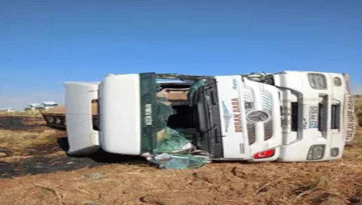 Mardin’de Akaryakıt Tankeri Devrildi