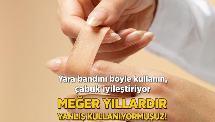 Meğerse Yara Bandını Yanlış Kullanıyormuşuz! Böyle Yapıştırılırsa Hemencecik Düzgünleştiriyor