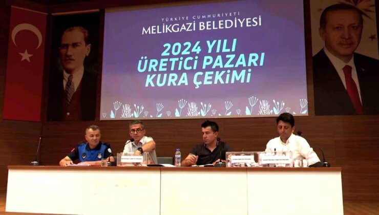 Melikgazi Belediyesi Köy Pazarı’nda Kura Çekimi Yapıldı