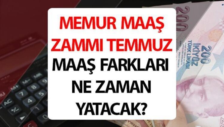 Memur Maaş Farkı Ödeme Takvimi 2024 || Temmuz Memur Maaş Farkları Ne Zaman Yatacak 2024, Memur Maaş Zammı Ne Kadar Oldu?