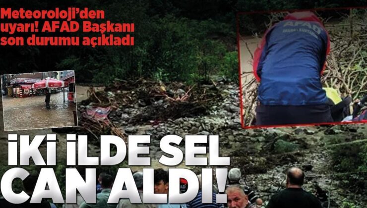 Meteoroloji’den Uyarı! Afad Başkanı Son Durumu Açıkladı: 2 İlde Sel Can Aldı