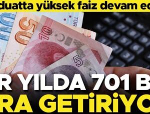 Mevduat Faizlerindeki Yükseklik Sürüyor… 1 Ayda 42 Bin Lira Net Faiz Getirisi