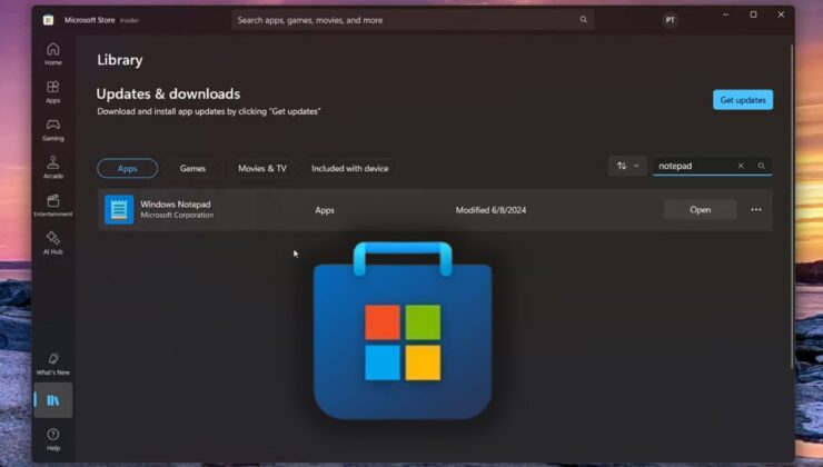 Microsoft Store Kitaplık Kısmında Artık Arama Yapılabilecek