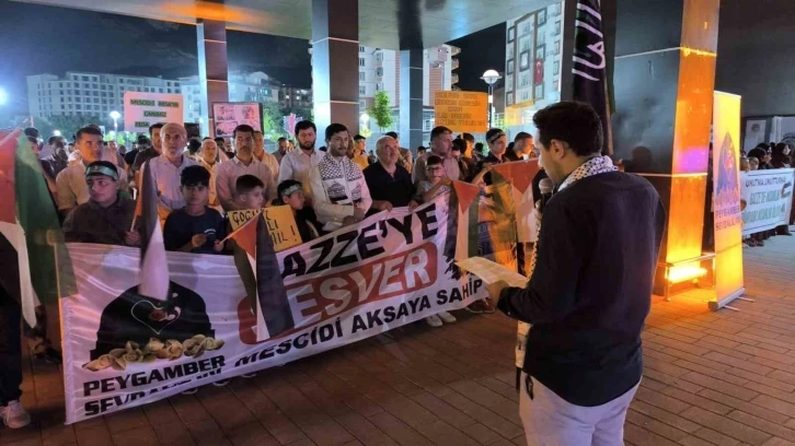 Muş’ta İsrail’in Saldırıları Protesto Edildi